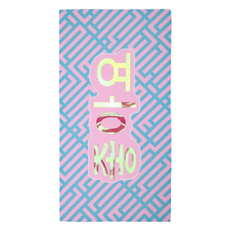 Personalized Design Double Sided Printed Cheering Slogans Banners Reflective Towel