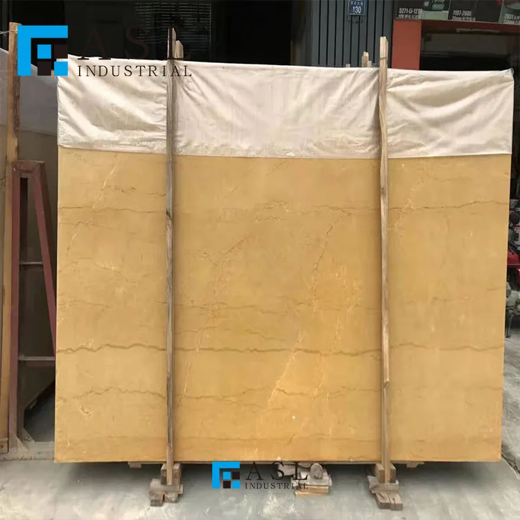 Natural yellow stone royal emperor gold slab sunny yellow golden color floor tile types