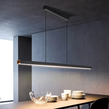 Decorative black white modern office pendant light ceiling led linear light fixture led linear pendant lights for indoor