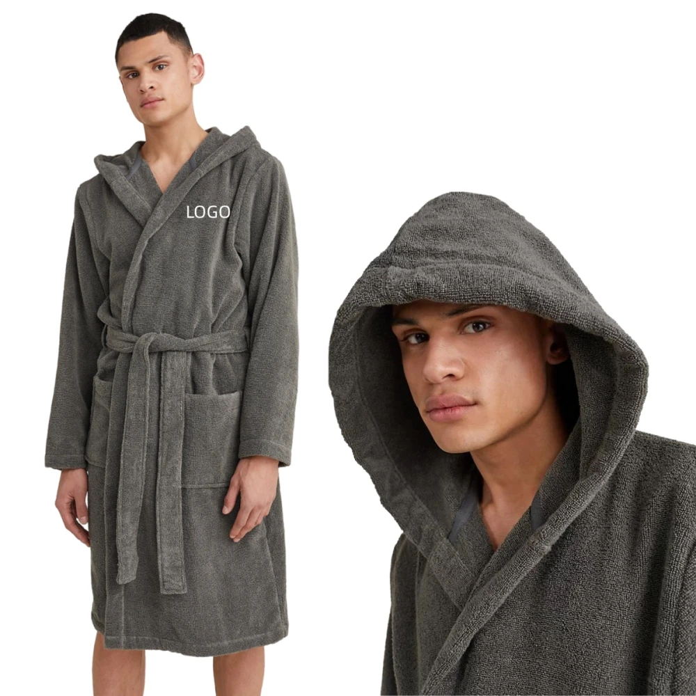 Supply soft terry bathrobe absorbent winter dressing gown wholesale ...