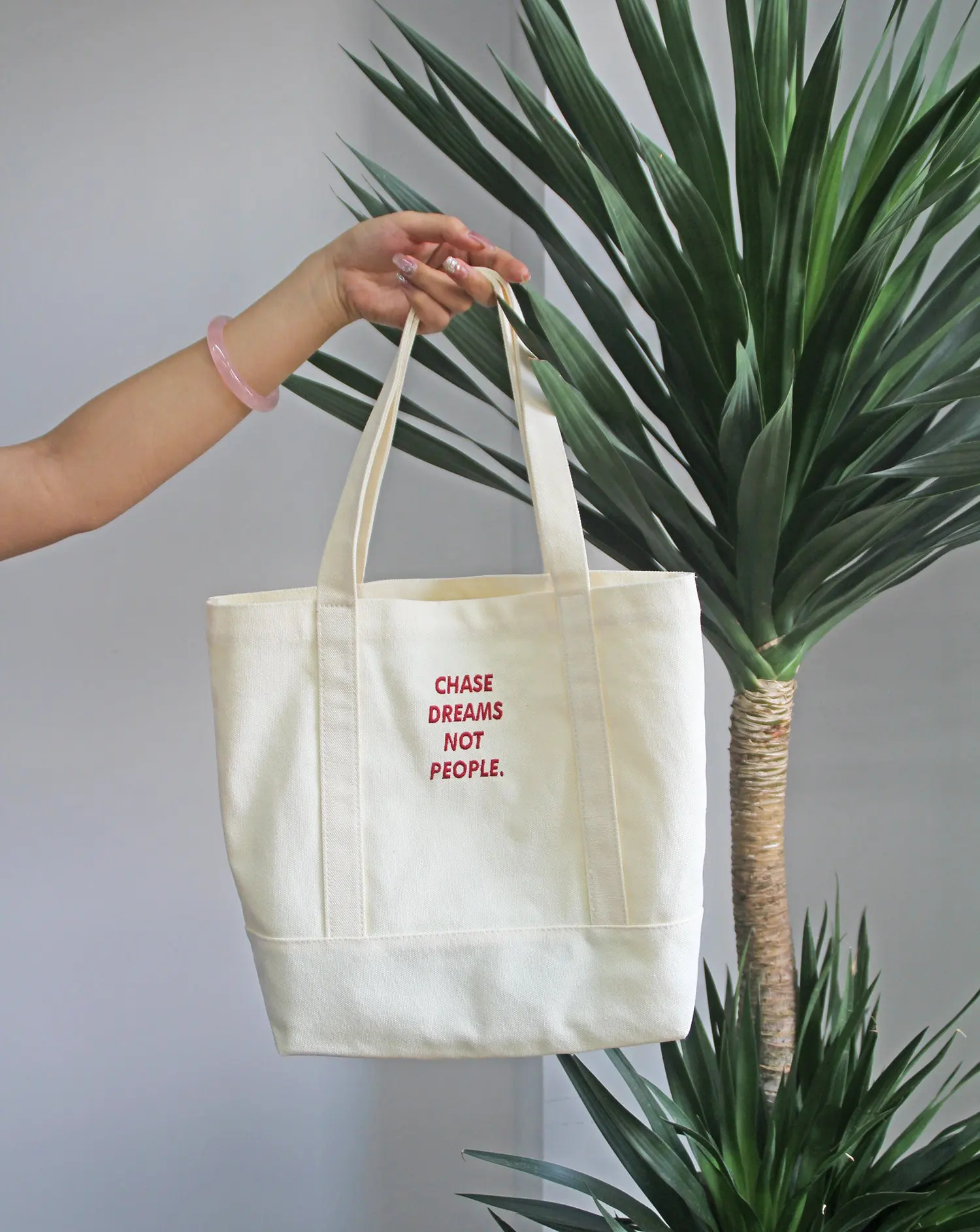 High Quality Custom Logo Cotton Tote Bag Hot Sale Eco-Friendly Canvas Shopping Bag with High Handle Nature Blank Customized manufacture