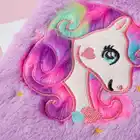 2021 New Unicorn Cute Cartoon Kids Notebook And Plush Notebook For Student/school