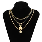 Pearl Necklace Dainty European Style Women Imitation Pearl Copper Chain Ccb Jewelry Gold Necklace