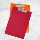 Clip Board Pp Clipboard With Logo Storage Folding Clip Board Custom Red Green Yellow Hard Cover Clip