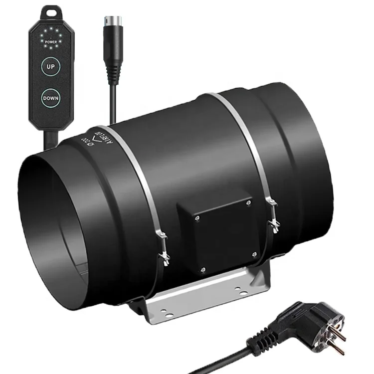 Inline Duct Fan, 831, CFM, 10-Speed, PWM - detail 2