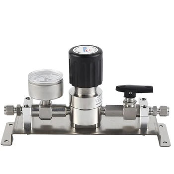 HCSA00 Easy Installation Panel style High Purity Gas Regulator Accurate Traffic Stainless Steel High Pressure Regulator