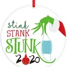 Family Family Sublimation Home Quarantine Personalized Christmas Decoration Christmas Ornaments In Bulk
