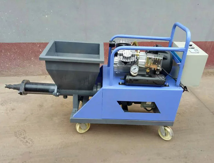 Building Guniting Sand Portable And Small Slurry Pump Spraying With Mixer Hopper Machine Cement Concrete Mortar Spray