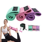 Band Fitness Fabric Cloth Sports Custom Logo Fabric Booty Yoga Resistance Exercise Bands Training Fitness Bands