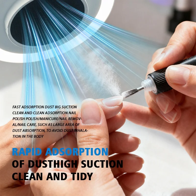 2025 New Arrival 4700rpm Manicure Extractor Pedicure Salon Vaccum Cleaner Russian Nail Dust Collector factory