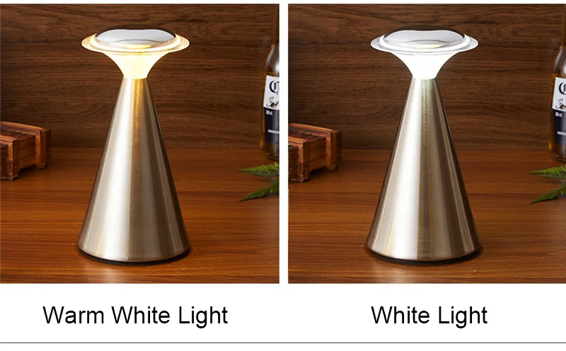 Dimmable Coffee Touch Control Lamparas Para Mesas De Noche Romantic Bedroom Lamps Bedside Cordless Table Lamp Restaurant