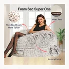 Baby Bean Bag Plush Long Faux Fur Baby Bean Bag Bed Chairs Sleeping Harness Bag Chair Cover Bean