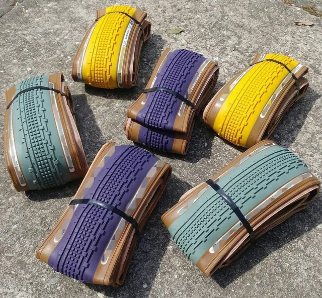 Colored Bicycle Tire Brown Sidewall Tire MTB Road Bike Gravel Bike Deep Pattern Good Quality Tyre