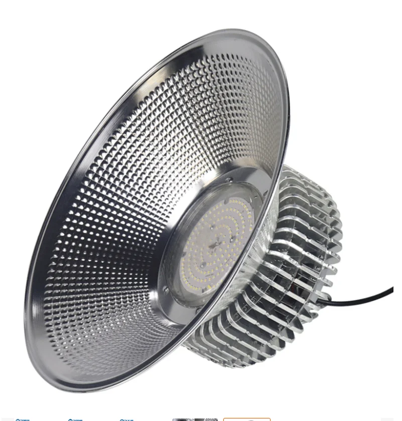 Factory low price High Bay Led light 100w 150w aluminum body fin heat dissipation indoor warehouse gymnasium workshop lighting