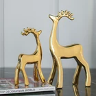 Table Ornaments European Wedding Gold Deer Christmas Decorative Table Ornaments Luxury Other Home Decor
