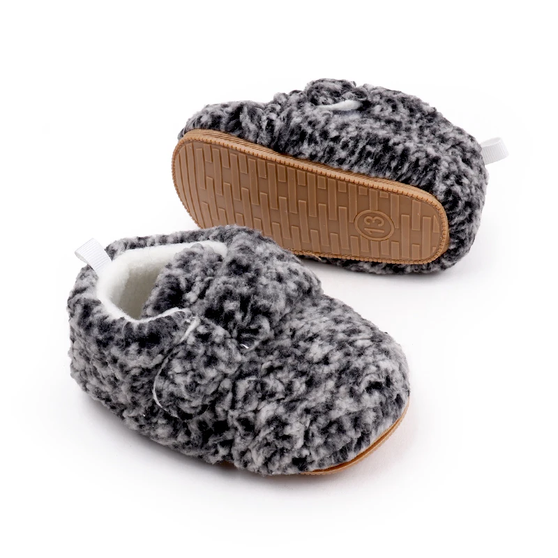 New Autumn and Winter Baby Shoes Thickened Warm Treasure Coral Cotton Walking Shoes factory