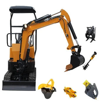 excavator directly supplied by jiahe brand manufacturer 1 ton excavator full metal hydraulic
