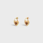 Earrings Fashion Double Heart Earrings For Women Detachable Dual Purpose Heart Earrings Fashion Jewelry