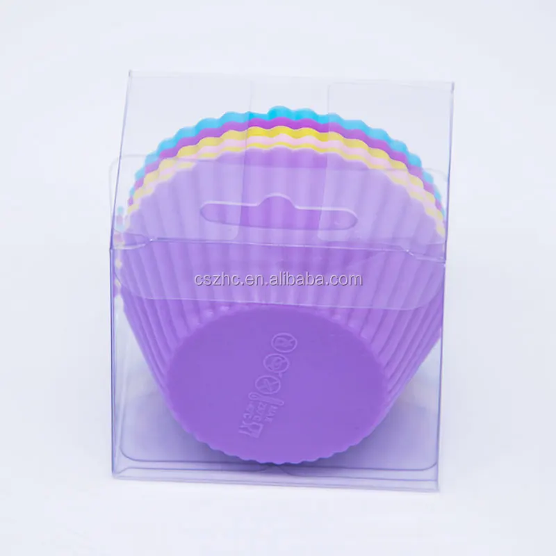Custom Silicone Molds Cupcake Liners 6-Pack Round Shaped Silicone Muffin Cups