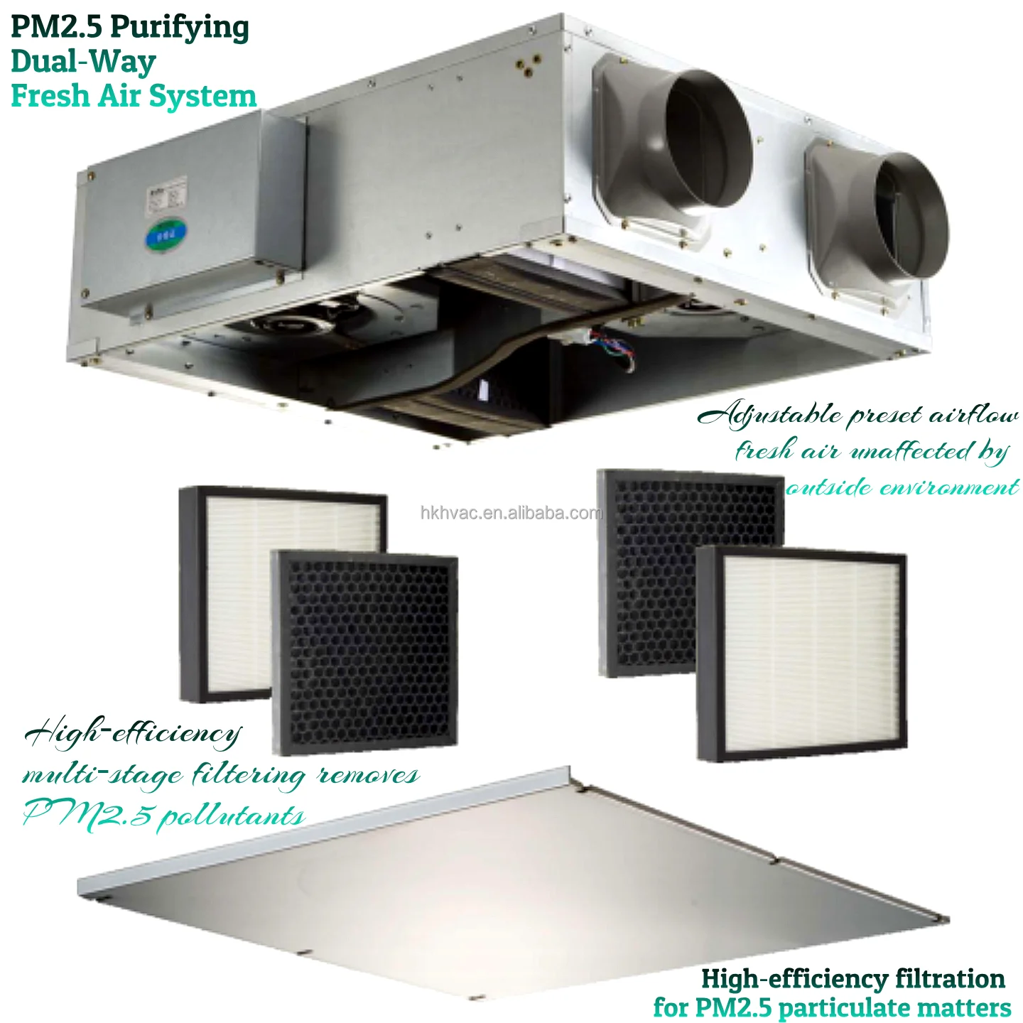 Bidirectional Fresh Air Ventilator, Ceiling, PM2.5 - detail 4
