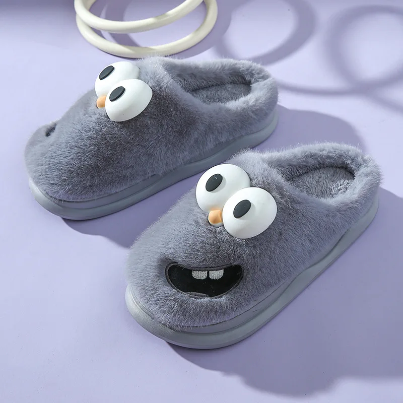 2023 female autumn and winter cute cartoon animals slippers for guests winter warm slides slippers