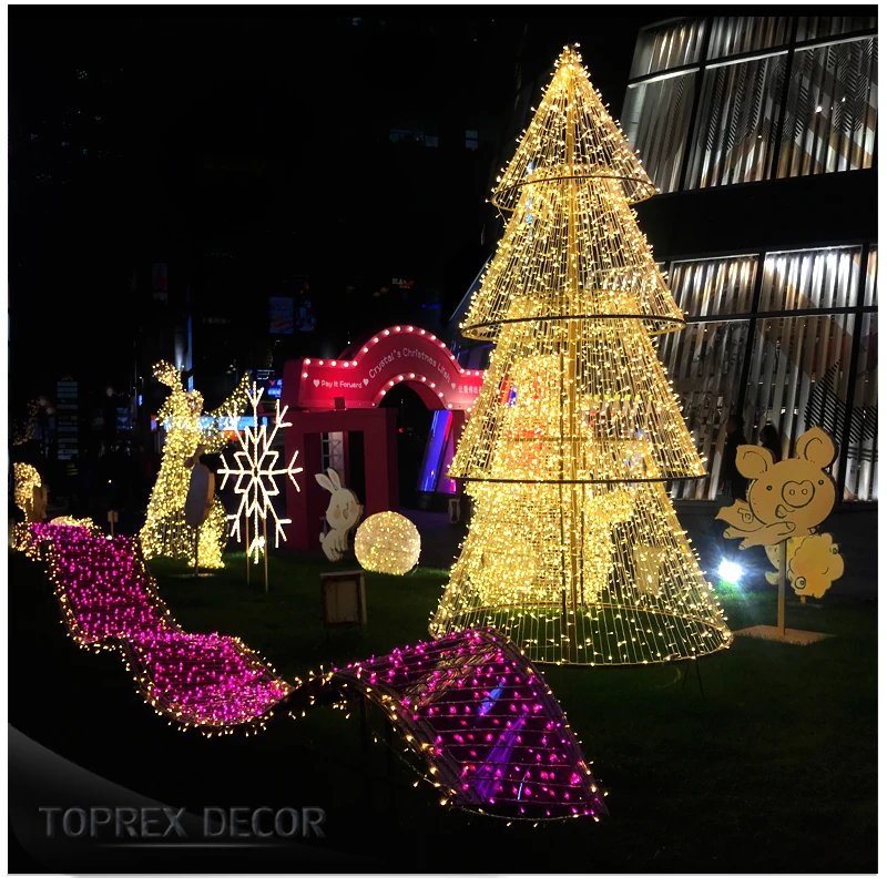 Commercial Wholesale Holiday Living Outdoor Christmas Decorations 3d Big Angel Motif Lighting