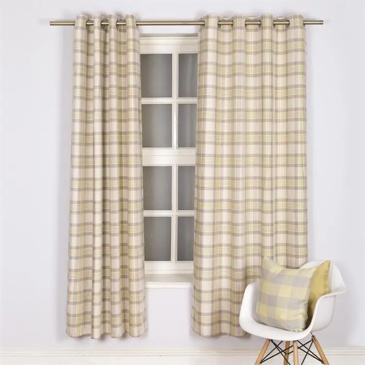 Loom jacquard plaid pattern curtain textile jacquard curtain fabrics turkey