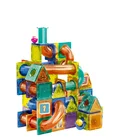 Plastic Toy Smart Educational Plastic Geometric Shape Magnetic DIY Assemble Game Building Blocks Kids Toy
