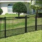 2021 Anju Brand Black Garden Fence /metal Dog Fence / Pool Safety Fence
