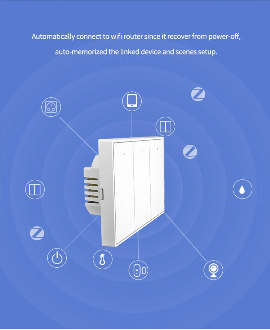 Zemismart Us Au Standard Gang Wifi Switch Tuya Smart Life App