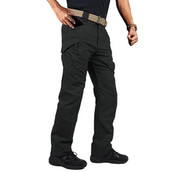 OEM Custom Elastic Jogger 97 Cotton 3 Spandex  Pants,Multi pocket Tactical Cargo Pants Workwear Climbing Combat Hiking Trousers