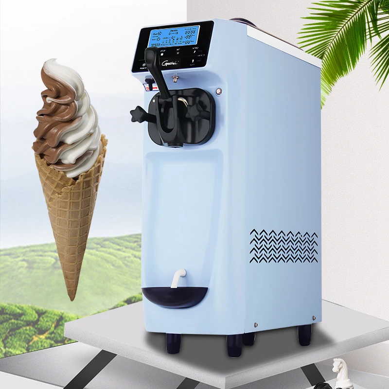Mini Softy Ice Cream Machine, Driven Type Electric SS Soda Machine