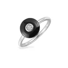 Cubic Zirconia Simple Design Round Shape 925 Sterling Silver Ring Cubic Zirconia Jewelry For Women Wedding Gift