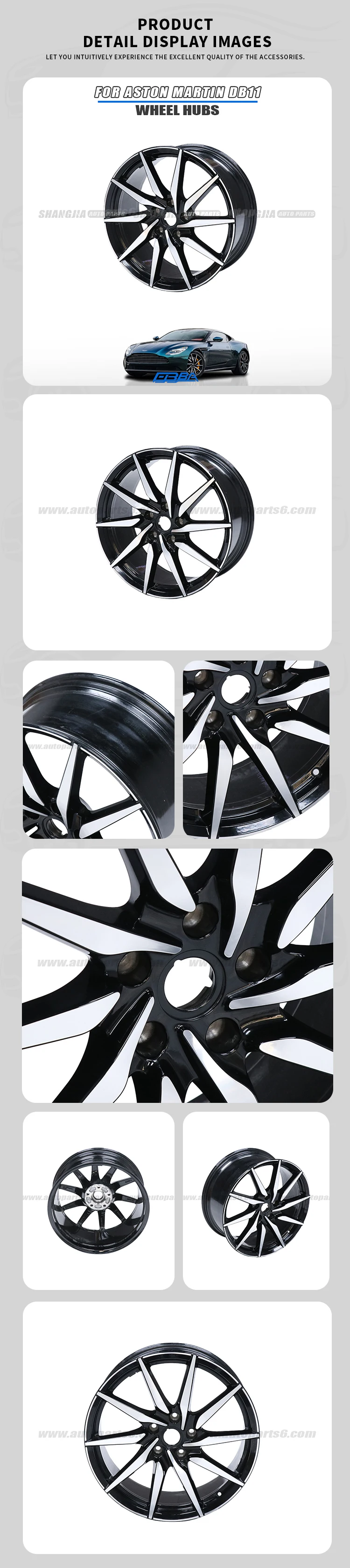 product premium original material disassembled car wheel hub for aston martin db11 2016 2024 oe hy53 1007 ca296-3