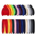 Hoodie Fitness Custom Pullover Jacket Sweatshirts Tracksuit Men Hoodie And Jogger Set Unisex