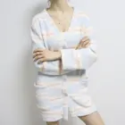 Sleepwear Microfiber Sleepwear Dress Ladies Night Wear Women Winter Family Pajamas Strip Print Fleece
