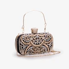 Bridal Bag 21SE-9235M Luxury Rhinestone Women Evening Handbag Wedding Handbags Bridal Silver Clutches Bag