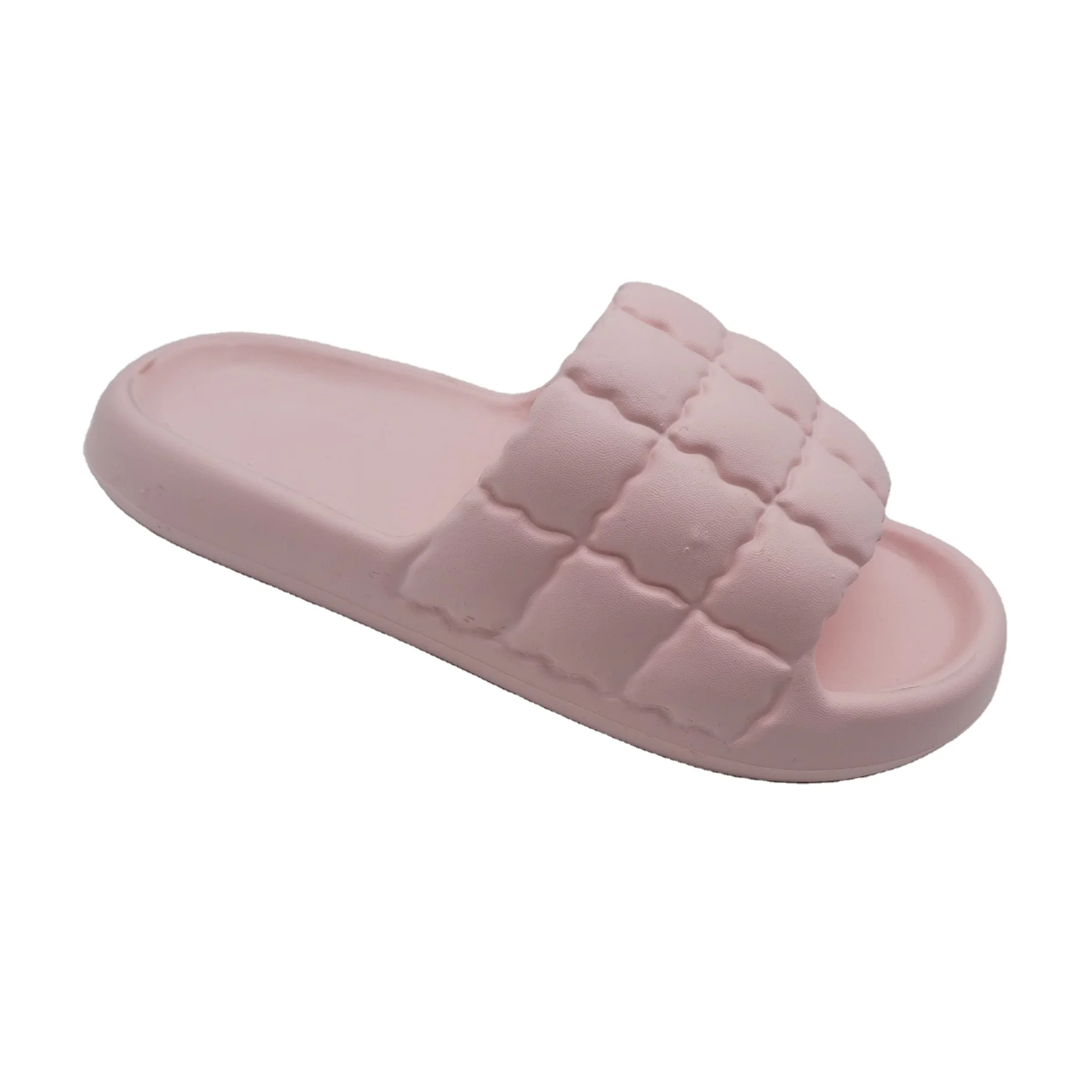women eva slippers flat sandals textured upper pink beige light blue black
