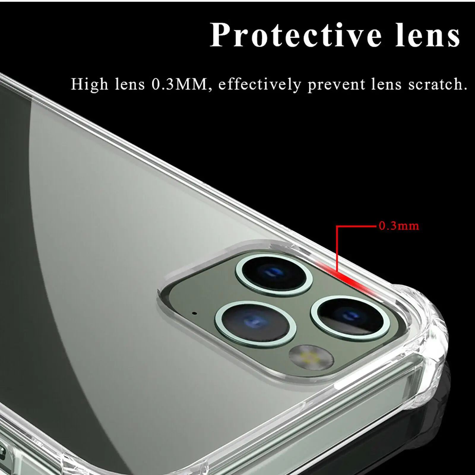 1PC Anti-drop Transparent Shell Phone Case Protective Cover for iPhone12 Series H84bc8bc91bbd4043bc23528158e8c398y