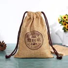 Bags Bag Gift Bag Small Natural Burlap Bags Jute Hessian Drawstring Sack Small Wedding Favor Gift Jute Bag