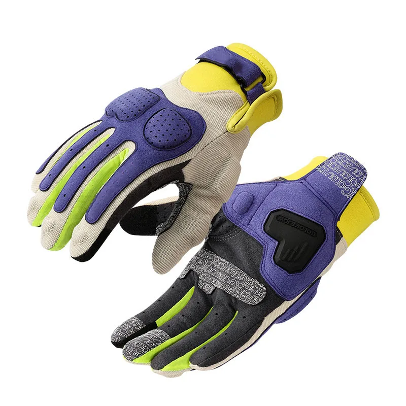 Summer Full-Finger Breathable Motorcycle Gloves for Men and Women Riding Accessories