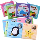 Education Toy Soft Washable Cartoon Cloth Book Early Education Toy