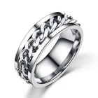 Rings Ring Stainless Steel Adjustable Titanium Fidget Rings For Anxiety Spinner Anti Anxiety Ring