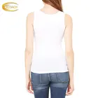 Cotton White Tank Tops 2021 Summer Wholesale Custom 100% Cotton Sleeve Plain White Super Soft Tank Tops For Women