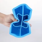 Ice BPA Free Honeycomb Ice Cube Trays Silicone With Cover For Ice Cream Party Whiskey Cocktail Cold Drink
