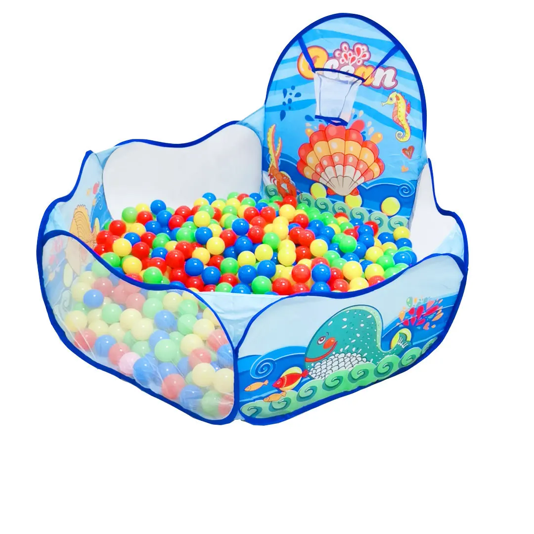 product wholesale foldable tent kid castle blue play tent toys ball pool for children-5