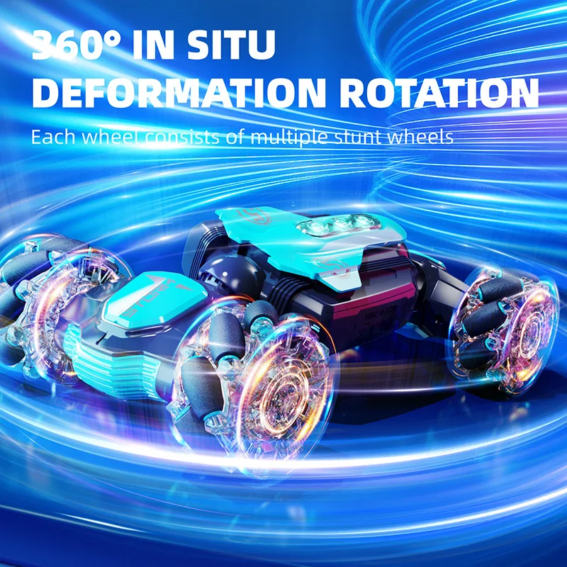 Mini 4WD Rc Drift Twist Car Gesture Control High Speed Racing Cars Radio Remote Transparent Wheels Pocket Twist Stunt Car