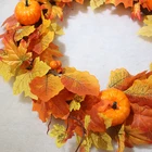 Artificial Wholesale High Quality Holiday Party Halloween Ornaments Artificial Luxury Indoor Wreath