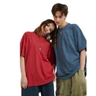 T-shirts 210g Double Yarn 100% Cotton Fabric Men's T-shirts Oversize Custom Tshirt