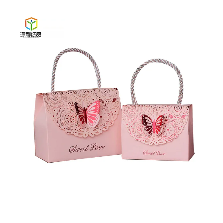 butterfly wedding favor paper sweet bag box candy gift boxes